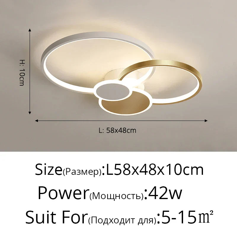 Acrylic Chandelier Light Modern Minimalist Ceiling Lamp for Living Dining Bedroom