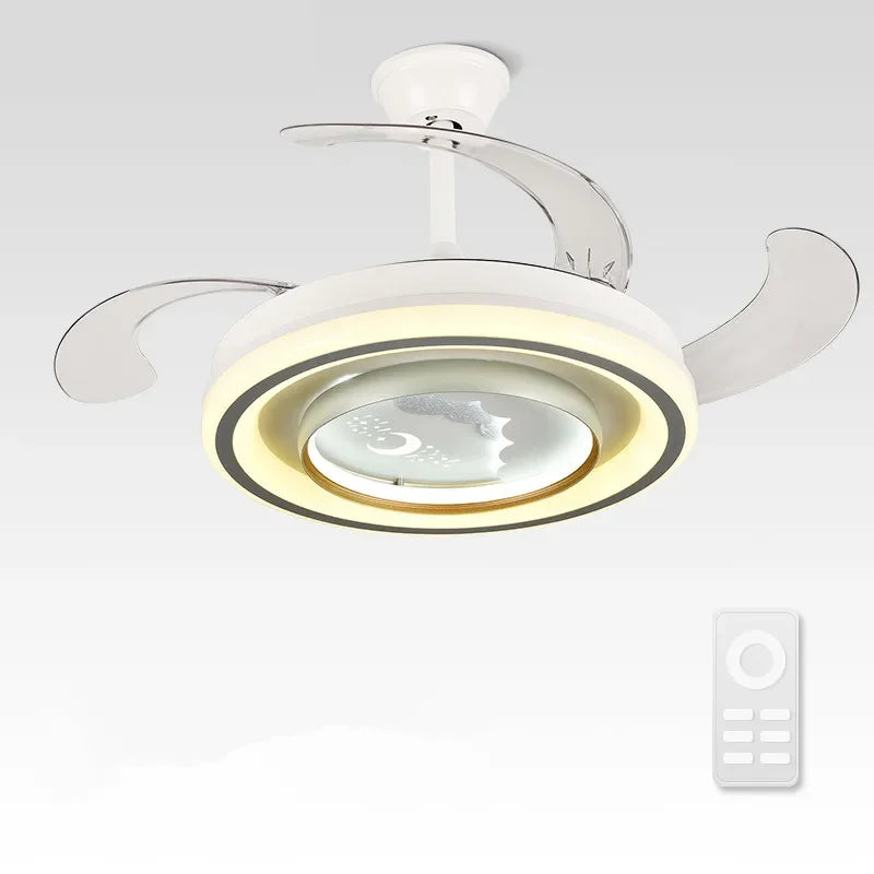 Smart Ceiling Fan Light Remote Control Slient Design