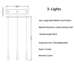 LED Crystal Chandelier for Home Decor & Lighting - Modern & Elegant Ceiling Light