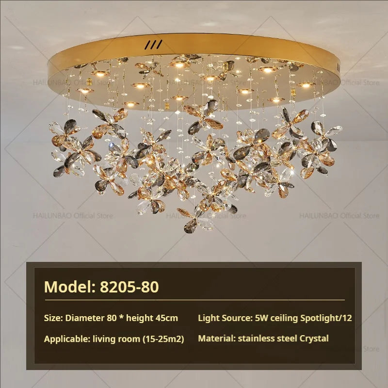 Crystal Chandelier 2024 | Postmodern Luxury Dining Room Bedroom Kitchen Island Light