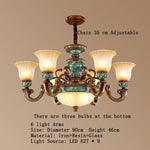 Classical Resin Chandelier for Luxurious Living Room, Dining Room, and Bedroom Lighting