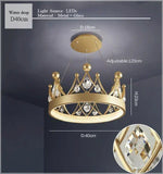 Nordic Princess LED Chandelier for Home Living Dining Bedroom - Simple Elegant Design