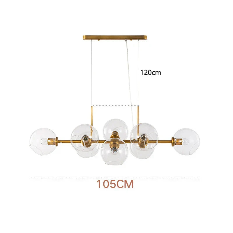 Glass Ball Pendant Lights for Dining Living Room Kitchen