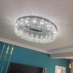 Crystal LED Ceiling Lamp for Chic Living, Bedroom, and Dining Room
