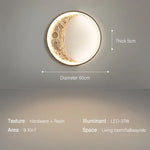 Crescent Moon Wall Lamp for Bedroom and Hallway