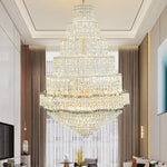 Modern Crystal Duplex Chandelier for Luxurious European Style Villa Living Room