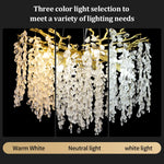 Grape Crystal Chandelier Silver Gold LED Tree Branch Luxury Lighting