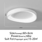 LED Round Ceiling Lamp with Remote Control Dimming for Modern Indoor Lighting