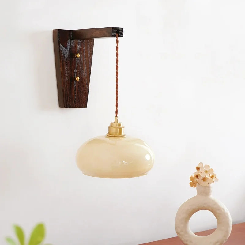 LED Glass Sconce Wall Lamp Nordic Stair Light Fixtures