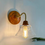 Flower Glass LED Wall Lamp, Nordic Modern Design for Bedroom, Living Room, Bathroom