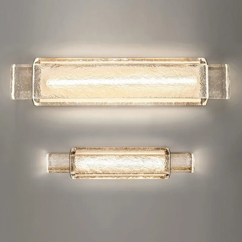 Crystal Glass Bubble Wall Lights - Gold Color LED Mounted Bedroom Wall Lamps
