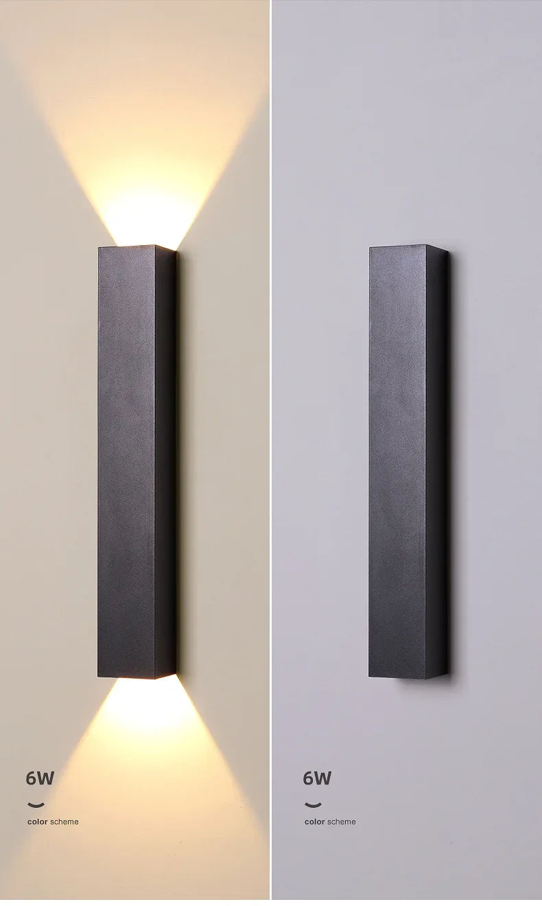 Modern Up and Down Wall Lamp for TV Background, Bedroom, Corridor, Stair & Home