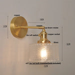 Nordic Modern LED Glass Wall Light Fixture for Bedroom, Living Room, Porch