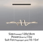 Modern Black LED Pendant Lights for Living Room, Dining Table, Kitchen, Office and Ceiling