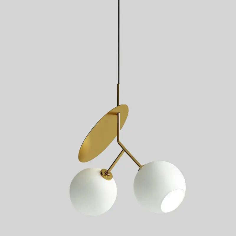 Cherry Glass Pendant Lights: Nordic Red/White Lamp for Home Decor & Lighting