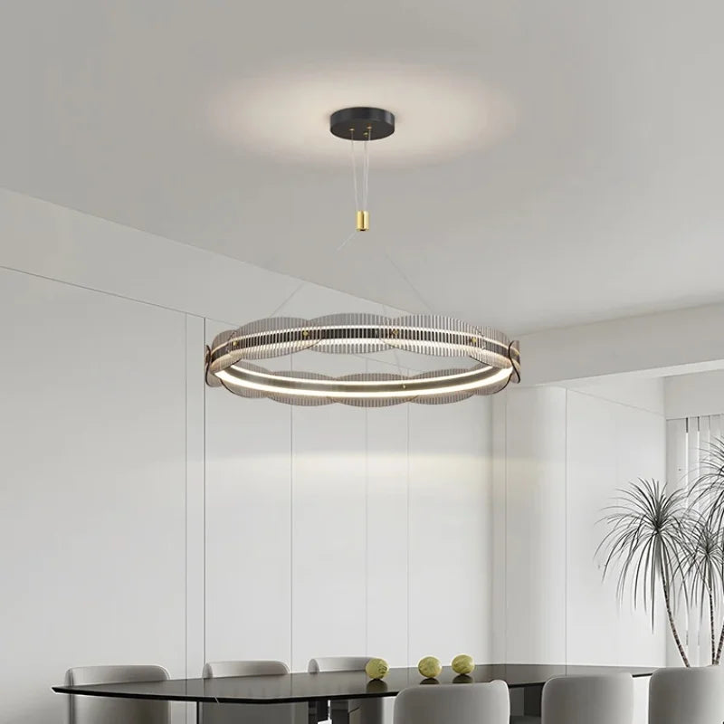 LED Pendant Light: Modern Minimalist Chandelier for Living, Dining, Kitchen, Bedroom, Office