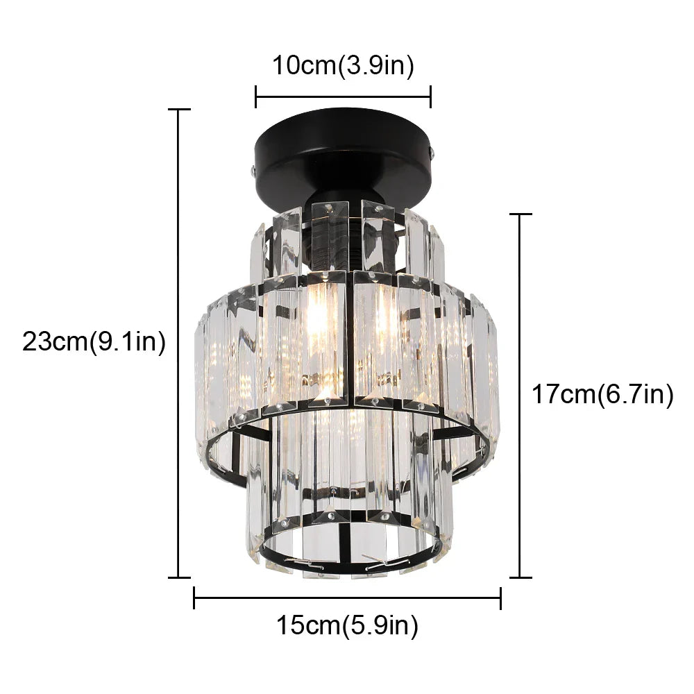 K9 Crystal Pendant Light LED Ceiling Lamp Nordic Chandelier for Living Room