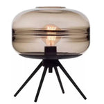Glass & Metal Nordic Sofa Desk Lamp for Postmodern Bedroom & Living Room