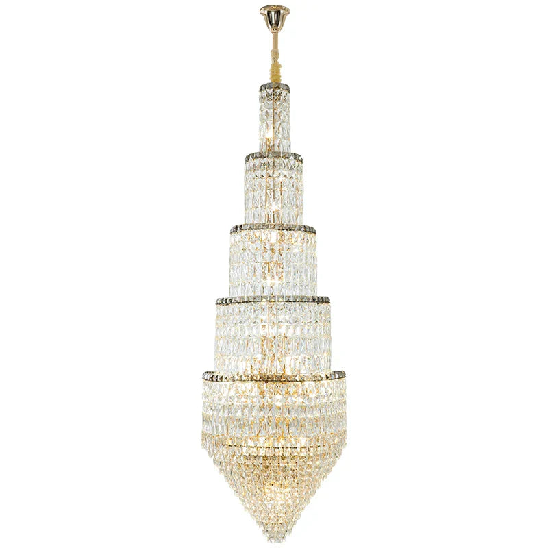 Crystal Loft Chandelier for Elegant Living Spaces