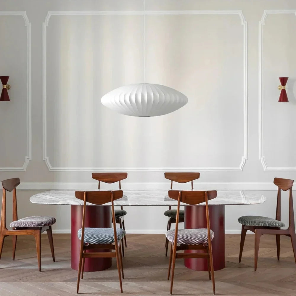 Bubble Silk Pendant Chandelier for Dining Living Room Kitchen Island & Bedroom