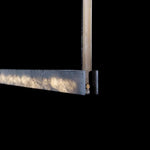 Minimalist Marble LED Chandelier for Modern Dining Room