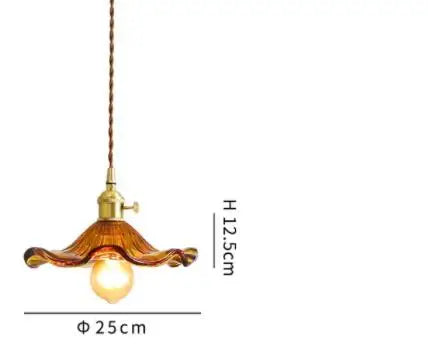 Blue Glass Pendant Lights - Bedroom Dinning Living Room Fixtures
