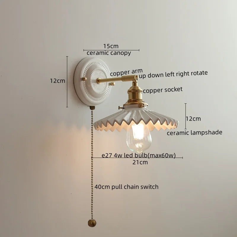 Modern Ceramic LED Wall Lamp for Home Decor
