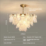 Magnolia Crystal Chandelier: Elegant French Style Dining Room Art Light