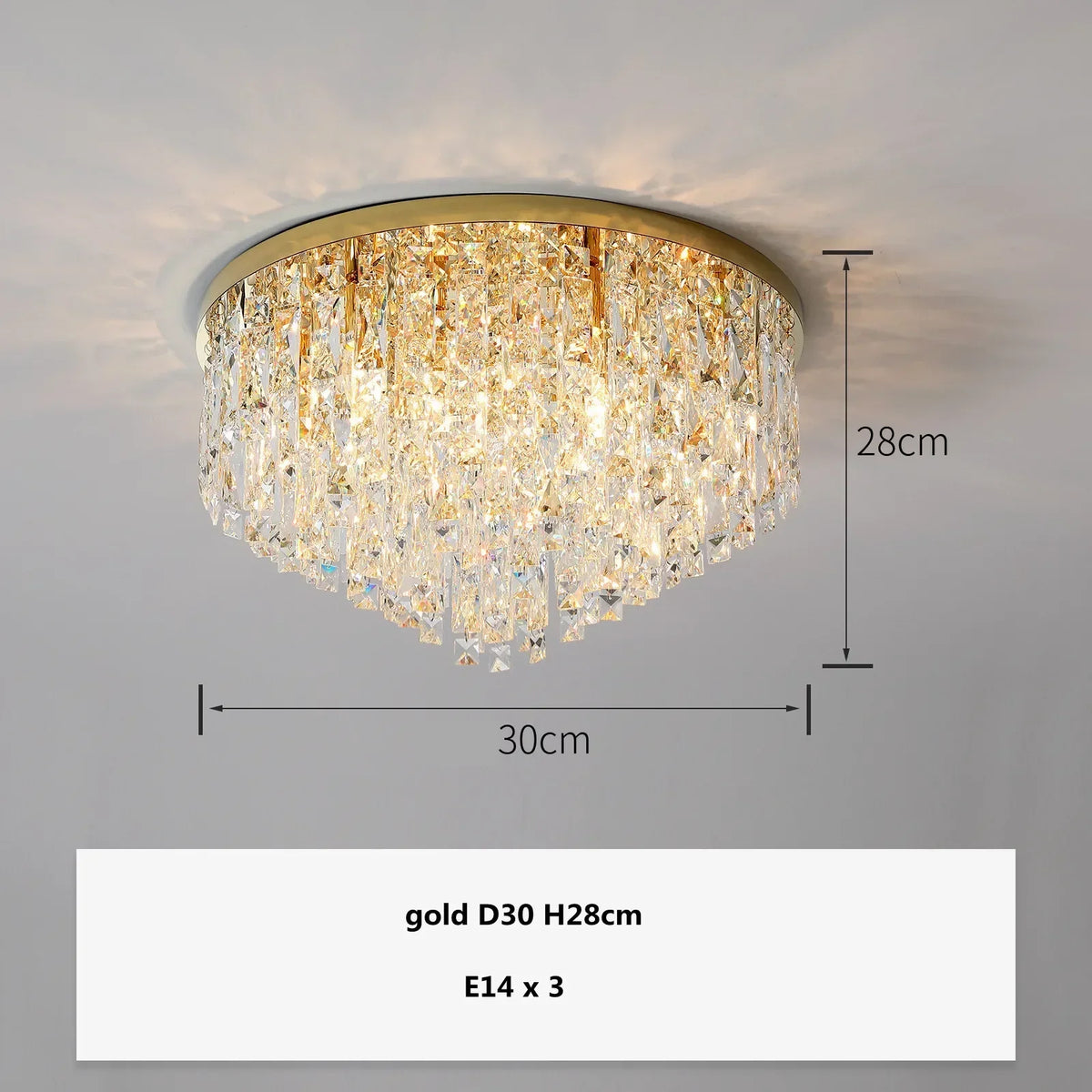 Crystal Steel LED Ceiling Chandelier, Modern Art Deco Lighting Fixture