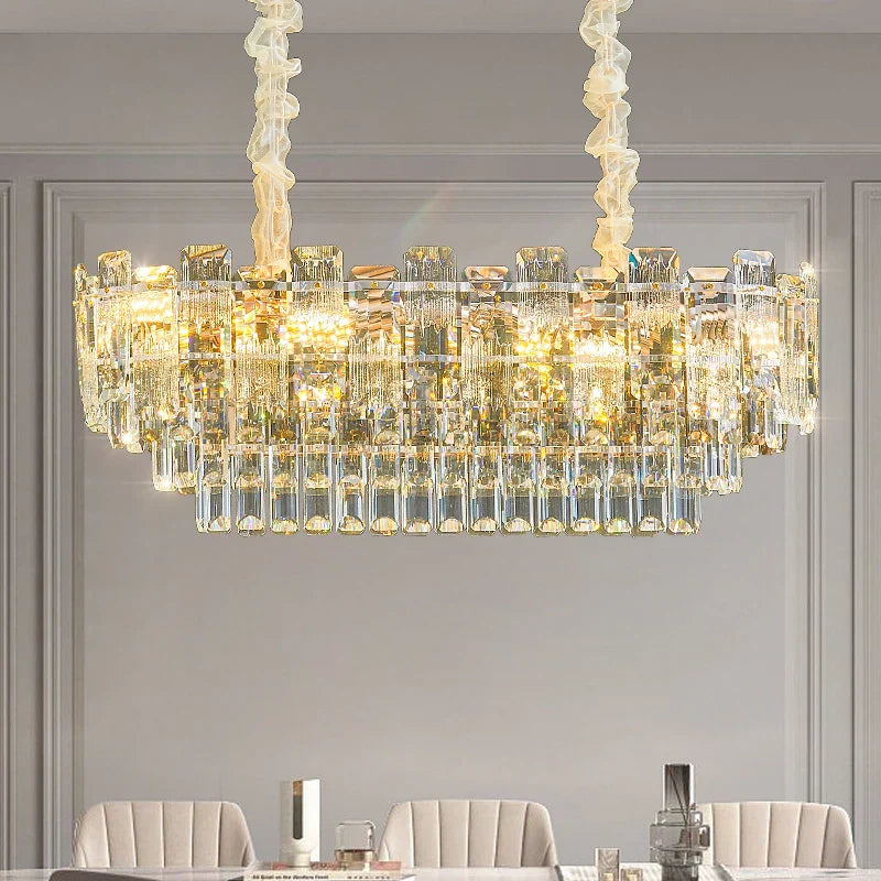 Crystal Light Chandelier: Luxury European Livingroom Lamp 2024 Collection