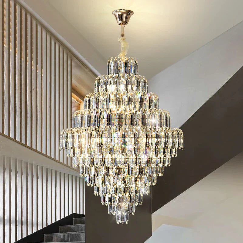 Designer LED Crystal Chandelier for Luxury Villas, Hotels & Restaurants