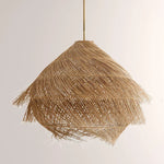 Rattan Wabi Sabi LED Chandelier for Home Decor Lighting