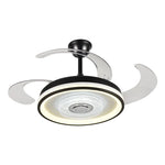 Crystal Chandelier LED Ceiling Fan with Remote Control Switch