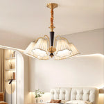Antique Copper Chandelier for Retro American Country Living Room and Dining Room