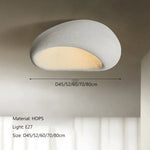 Wabi Sabi LED Ceiling Light White Gray Chandelier for Living Dining Bedroom