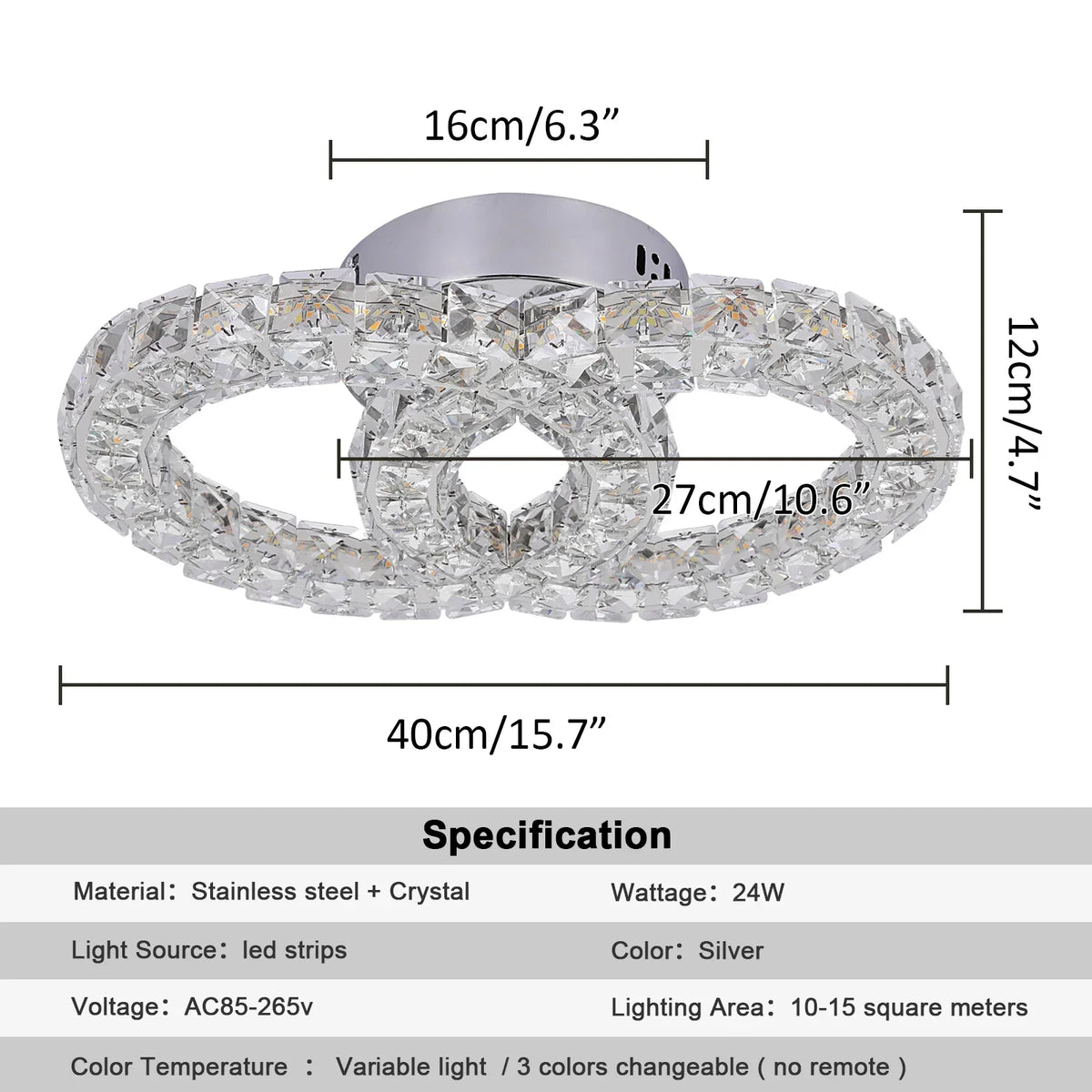 Luxury Crystal Ceiling Chandelier LED Light for Home Decor and Hotel Lighting