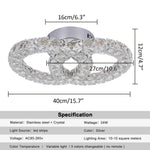 Luxury Crystal Ceiling Chandelier LED Light for Home Decor and Hotel Lighting