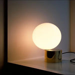 Glass Ball Table Lamp for Bedroom Study Hotel, Nordic Modern Decorative Bedside Light