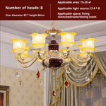 Elegant Crystal Chandelier Living Room Bedroom Lighting