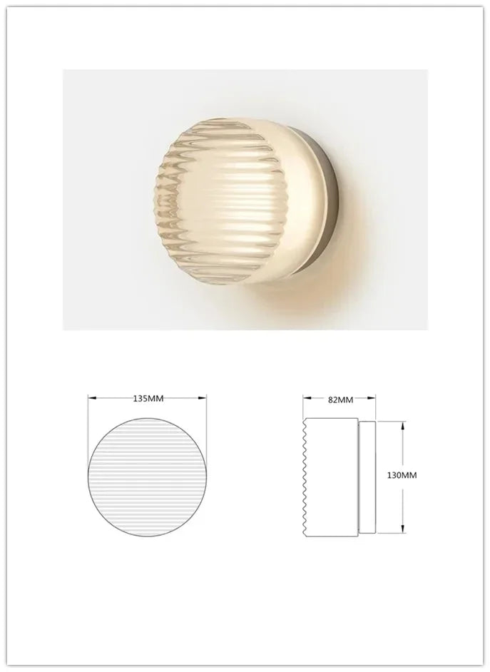 Nordic Minimalist LED Wall Lamp for Modern Small Bedrooms