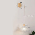 Clear Glass LED Wall Light with Pull Chain Switch