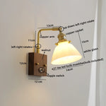 Nordic LED Glass Wall Lamps for Bathroom Living Room Bedroom Stair Light Fixtures