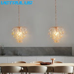 Crystal Led Pendant Light Modern Chandelier Ceiling Lamp for Living Room