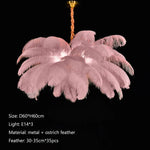 Nordic Feather LED Pendant Lamp - Luxe Home Decor & Indoor Lighting