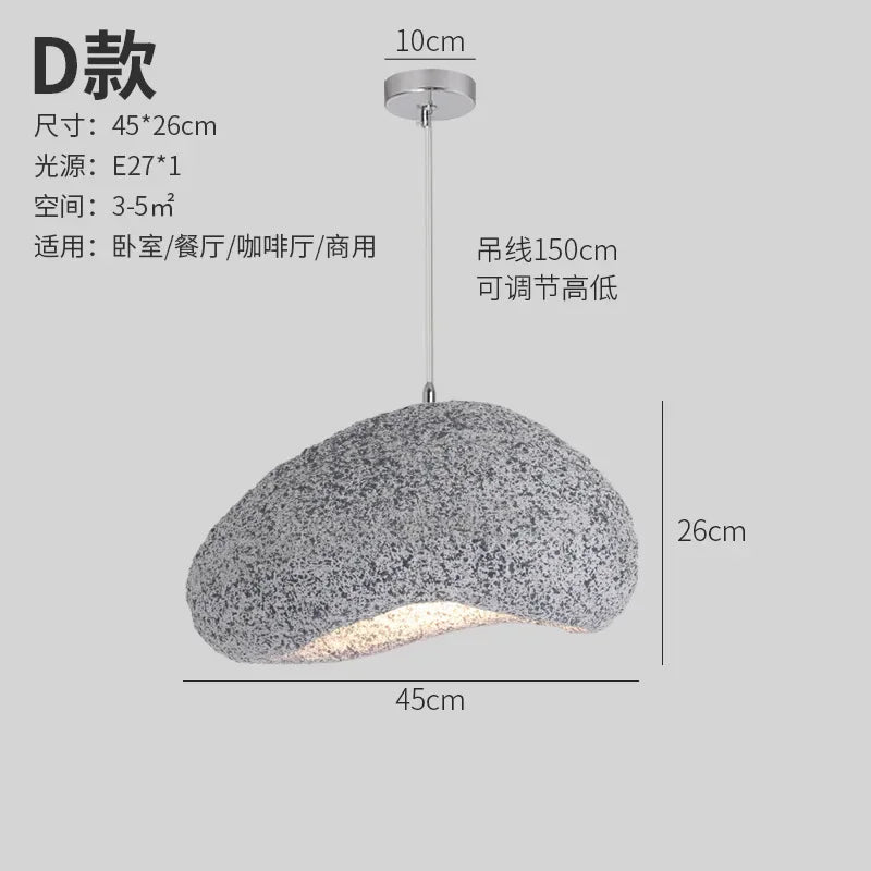 Minimalist Resin Pendant Light: Modern Nordic Chandelier for Restaurant and Bar Counter