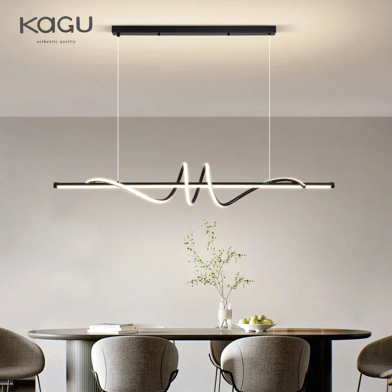 Modern Black LED Pendant Lights for Living Room, Dining Table, Kitchen, Office and Ceiling