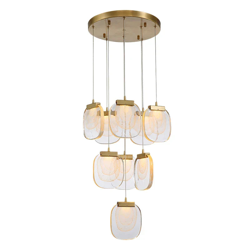 Glass Pendant Lights: Modern Crystal Hanging Lamp for Home Decor