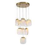 Glass Pendant Lights: Modern Crystal Hanging Lamp for Home Decor