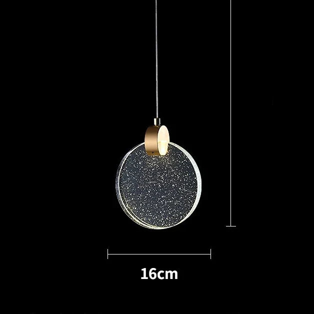 Modern Crystal Pendant Light for Bedroom and Living Room Decor