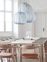 Nordic Fabric Chandelier Pendant Lights for Living Room Bedroom Stair Decor